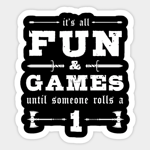 Its All Fun and Games Nerd Sticker by MooonTees